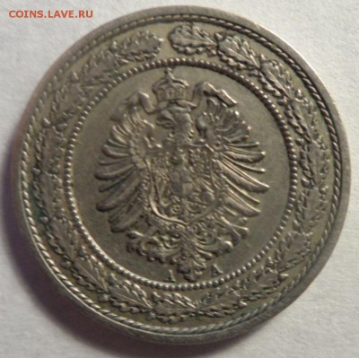 20 пфеннигов 1887 АА до 11.05.15 - SAM_1453.JPG