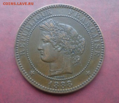 ФРАНЦИЯ 10 сантимов 1888г. Оценка. - DSC01017.JPG