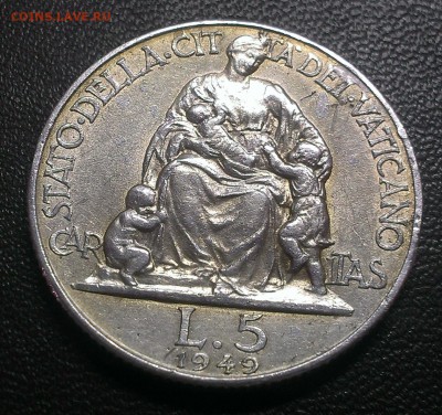 Ватикан 5 лир 1949 до 15.05 - IMAG1494