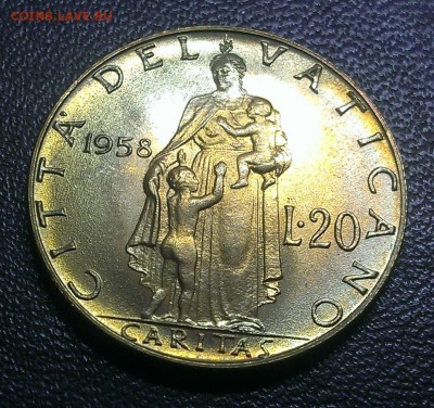 Ватикан 20 лир 1958 до 15.05 - IMAG1490