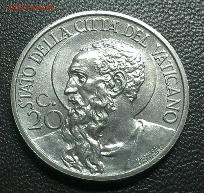 Ватикан 20 чентезими 1933-34 - IMAG1480