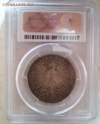 Франкфурт 1 Талер 1863 на оценку - 1644047574
