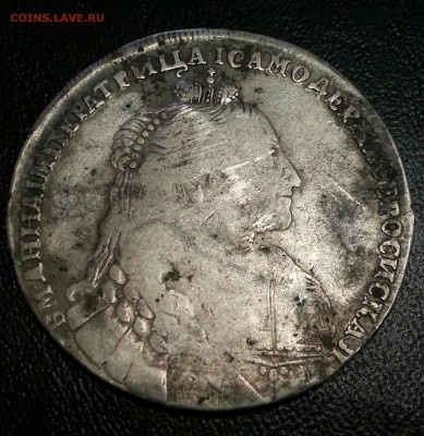 рубль 1734 года на оценку - CM150510-22280404-1