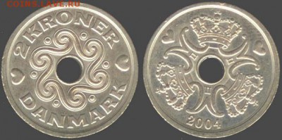 Дания-2 кроны 1974г, 21.00 мск 17.05.15 - Дания-2 кроны 1974г