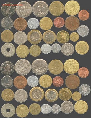 26 монеты из 17 стран до 21.00 мск 17.05.2015 - Разные -26 шт. из 17 стран