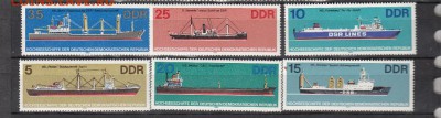 марки ГДР корабли 1976г - 2