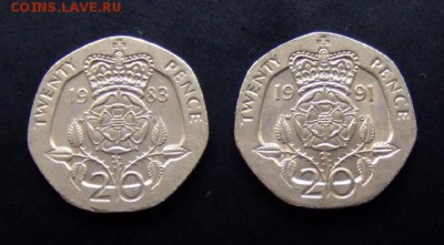 4 - Великобритания (набор 20 пенсов) (2 шт.) Р
