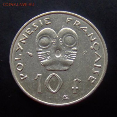 4 - Франц. Полинезия 10 франков (2001) «Голова идола (набалдашник на трость)» Р