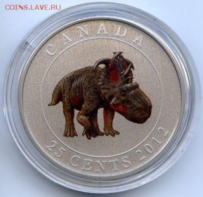 Канада. 2012г. 25 центов. Динозавр. До 16.05 в 22.00 - $_12.JPG
