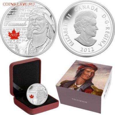 Канада. 2012г. Герой 1812г Tecumseh. Proof. До 16.05 в 22.00 - $_12.JPG