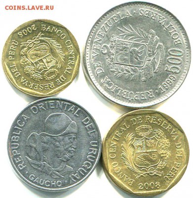 4 отличные южноамериканские монеты 1989-2008; до 12.05_22.28 - 9261