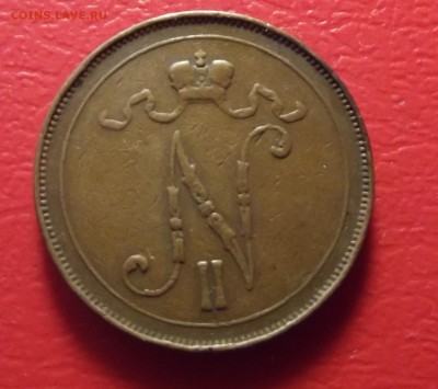 Финляндия 10 пенни 1908  до 17.05.2015 - Изображение 002