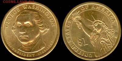 США-1 доллар, Джордж Ва́шингтон-2007,21.00 мск 19.05.15 - США-1 доллар, Джордж Ва́шингтон