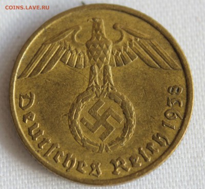 С 1 руб. ГЕРМАНИЯ 5 пфеннигов 1938г. А  до 19.05.15г.в 22-00 - IMG_5357.JPG