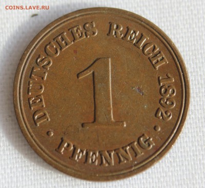 С 1 руб. ГЕРМАНИЯ 1 пфенниг 1892г.А до 19.05.15г. в 22-00 - IMG_5339.JPG