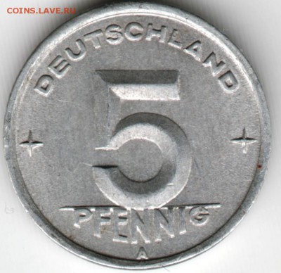 5 пфеннигов 1949 А ГДР до 19.05.15 г. в 24.00 - Scan-150511-0012