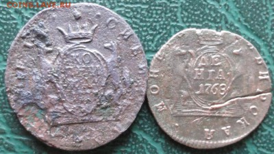 Копейка и денга 1777,1768 г. КМ окон. 17.05.2015 г. 22-00 М. - 11
