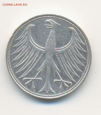 Ag. ФРГ 5 марок 1951 D . до 16.05 22:00 - 3