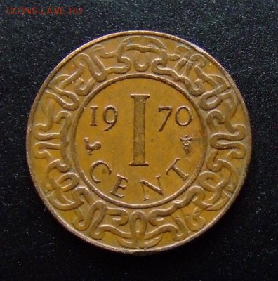 4 - Суринам 1 цент (1970) бронза №1 Р