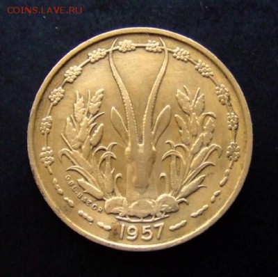 4 - Франц. Западная Африка (Того) 10 франков (1957) «Газель» А
