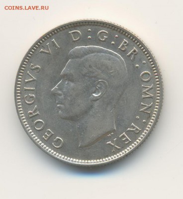 Ag. Британия 2 шиллинга 1941. XF+ . до 16.05 22:00 - 15