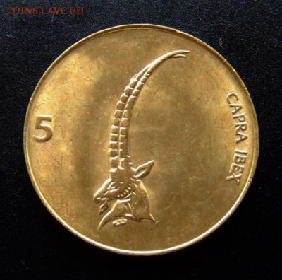 4 - Словения 5 толаров (2000) «Альпийский козёл» А