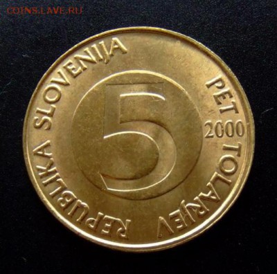 4 - Словения 5 толаров (2000) «Альпийский козёл» Р