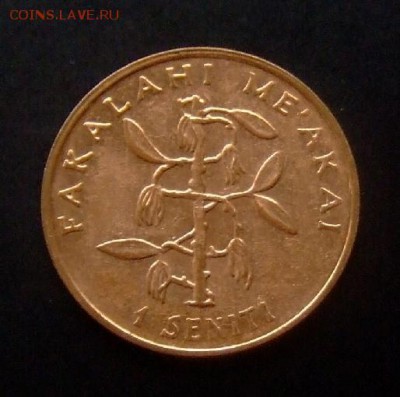 4 - Тонга 1 сенити (2005) «Кукуруза; ваниль» №3 Р
