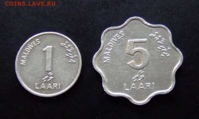 4 - Мальдивы (набор 1 и 5 лаари) (2 шт.) Р