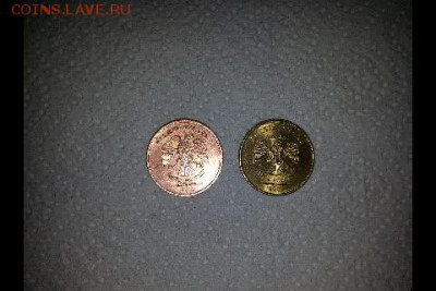 Монетка 10 рублей 2011 год (необычный цвет) - 20150508_124243 (1)