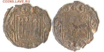Кастилия. Обол 1252-84гг, билон, до 19.05.15 в 22.10 - обол