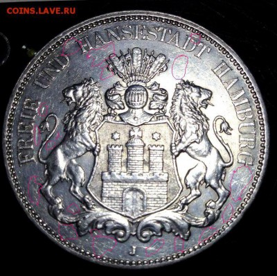 5 марок Гамбург 1913 оценка состояния и цена - image3.JPG