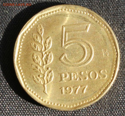 С 1 руб. АРГЕНТИНА 5 песо 1977г.СОЛНЫШКО до 20.05.15г. в 22 - IMG_5303.JPG