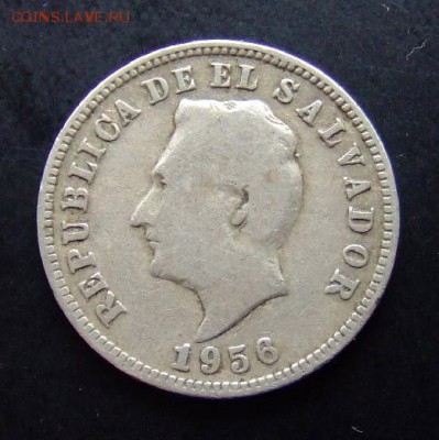 4 - Сальвадор 5 сентаво (1956) медь-ник. А
