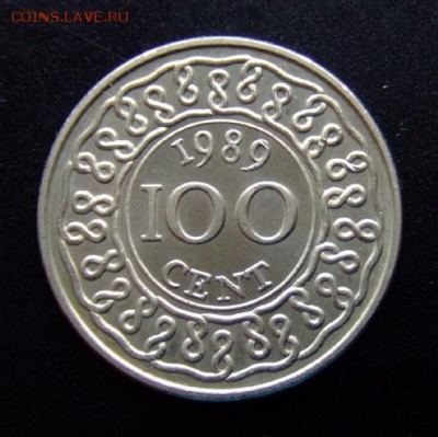 4 - Суринам 100 центов (1989) Р