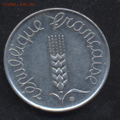 Франция 5 сантимов 1961 г.16.05.15 г. 22-00 МСК. - Франция 5 с.1