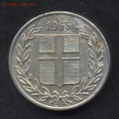 Исландия 25 эре 1965 г.16.05.15 г. 22-00 МСК. - Исландия1