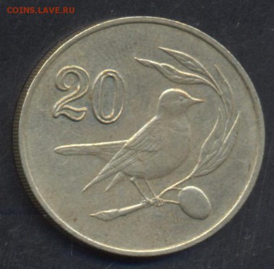 Кипр 20 центов 1988 г.16.05.15 г. 22-00 МСК. - Кипр 20 ц.