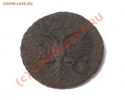 Деньга 1731 перечек из петр коп (окон. 8.07.10 в 22-00 МСК) - Деньга 1731 перечекан+