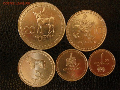 Монеты Грузии. 1993г. 5 монет. - DSC09898.JPG