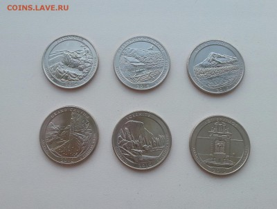 США Серия Парки 6 монет мешк. до 17.05.2015 21.00 - 01