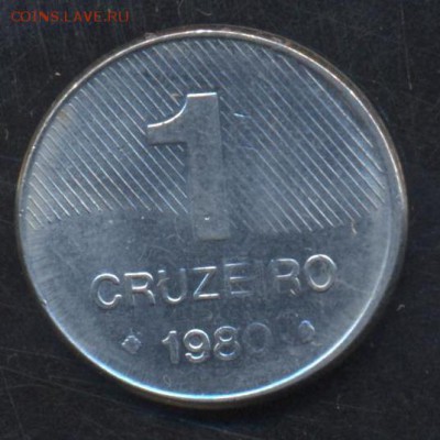 Бразилия 1 крузейро 1980 г.19.05.15 г. 22-00 МСК. - Бразилия 1