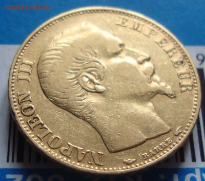 20 франков, 1854 г,золото, Наполеон3, 20.05.15 20-00 Москвы - AS4