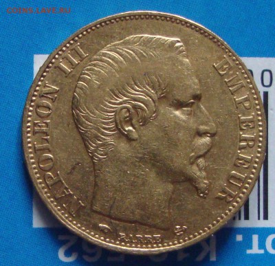 20 франков, 1856 г,золото, Наполеон3, 20.05.15 20-30 Москвы - TR1