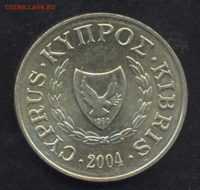 Кипр 10 центов 2004 г. 19.05.15 г. 22-00 МСК. - Кипр 10 1