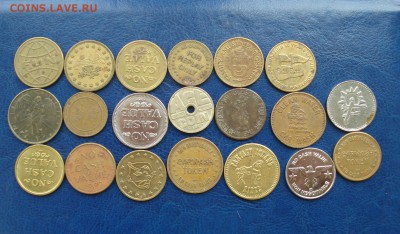 Жетоны разные. 20 штук до 21.05.2015 в 22.00 МСК - Ж1