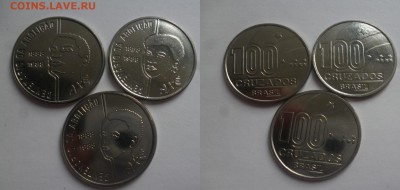 ДК Бразилия 100 круазадо Отмена Рабства Редкие UNC - P1190221.JPG