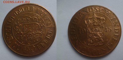 ДК Нидерландская Индия 2,5 цента 1945, неплохая - P1190231.JPG