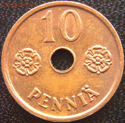 Финляндия_10 пенни 1942. Отличное качество; до 18.05_22.34мс - 8841