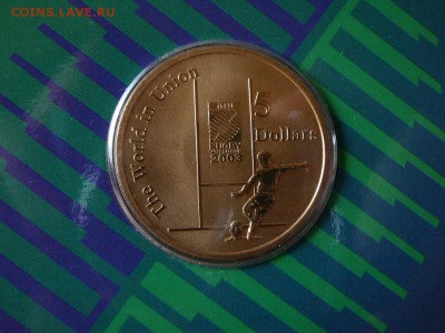Австралия 5 долларов 2003 регби до 22.05.15 в 22:00 - регби ЧМ реверс-1.JPG